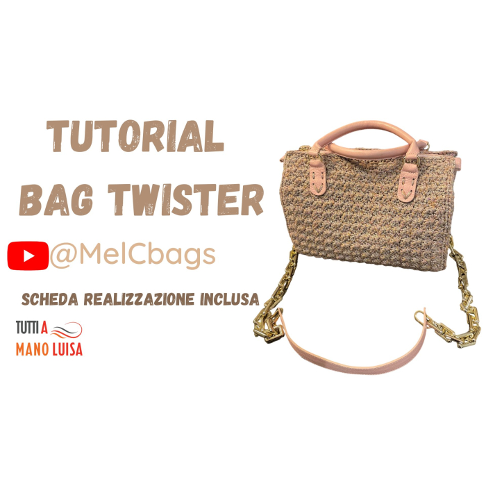 Borsa TWISTER Punto Fantasy Crochet by Mel C bags Handmade